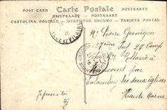 VINTAGE POSTCARD Dinan Church Saint Malo Stoup Devil