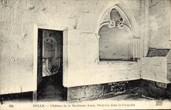 VINTAGE POSTCARD Dinan Castle of the Duchess Anne Oratoire in the Vault