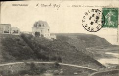 VINTAGE POSTCARD Brittany Cattle sheds the Caves Perseveranza Villa