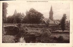CPA Gouarec L'Eglise Pont sur le Blavel