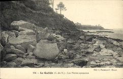 VINTAGE POSTCARD Guildo sounding Stones (nice shot)