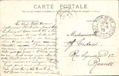 VINTAGE POSTCARD Guingamp Places Center Old women Houses