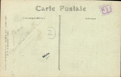 POSTAL Guingamp de la VENDIMIA el lugar del un día de centro de mercado