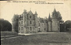 VINTAGE POSTCARD Castle of Quelenec close Wall of Brittany M the Count Keranflec Kernezne