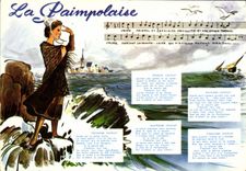 CPM La Paimpolaise par Thedore Botrel Folklore Chant 