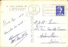 MODERN CARD Plane With the Top De Paimpol the Pier and Basins