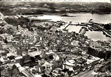 CPM Paimpol Vue aerienne de la Ville et du Port