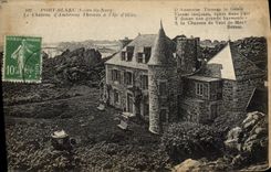 VINTAGE POSTCARD White Port the Castle of Ambroise Thomas in the Island of Illier