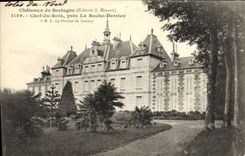 VINTAGE POSTCARD Chateaux Of Brittany Chef Of Wood Close the Derrien Rock has Mr. Provost de Launay