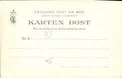 VINTAGE POSTCARD Chateaux Of Brittany Chef Of Wood Close the Derrien Rock has Mr. Provost de Launay