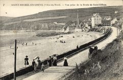 VINTAGE POSTCARD Saint Michel Burdens some Seen from Of the Road Of Efflam Saint