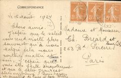 VINTAGE POSTCARD Saint Michel Burdens the Borough And the Beach with It