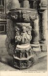 CPA Treguier Interieur De La Cathedrale Le Vieux Benitier En Granit