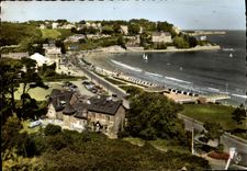 MODERN CARD Perros Guirec Seen On the Beach De Trestraou