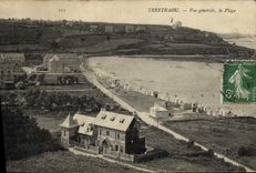 VINTAGE POSTCARD Trestraou View the Beach
