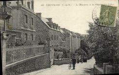 VINTAGE POSTCARD Trestraou Descent With the Beach Villas