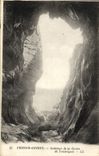 VINTAGE POSTCARD Perros Guirec Interior of the Cave of Trestrignel