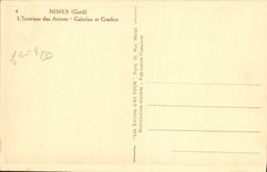 CPA Nimes L'Interieur des Arenes Galeries et Gradins