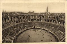 CPA Nimes L'Interieur des Arenes 