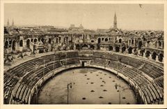 CPA Nimes L'Interieur des Arenes 