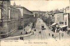 CPA Nimes Boulevard Victor Hugo Tramway