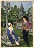 MODERN CARD By Traversing Brittany Church Saint Claude Environs De Plougastel Cornouailles folklore