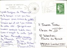 MODERN CARD Colors Of Brittany Plouescat the Beach De Pors Guen