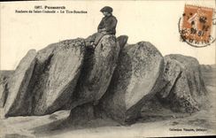 CPA Penmarch Rochers De Saint Guenole Le tire Bouchon Enfant