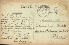 VINTAGE POSTCARD Penmarch Ruins Of the Church De Kerity the Tower