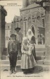 VINTAGE POSTCARD Brittany a Baptism has Plougastel Daoulas Folklore