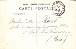 VINTAGE POSTCARD the Point Of the Strong current the Monk Seen Of the Extreme Point Area of Audierne