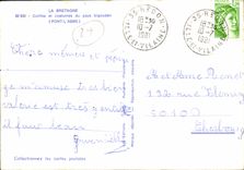 MODERN CARD Brittany Caps and Costumes of the country bigouden Children Folklore