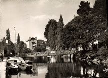 MODERN CARD Bridge Swallow-hole the Footbridge on the Swallow-hole