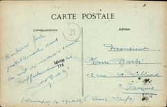 VINTAGE POSTCARD Castles of Brittany Poulguignan River of Quimper