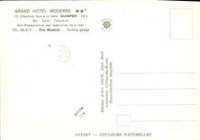 MODERN CARD Large Modern Hotel Rooms vis-a-vis the Station Quimper Goblin