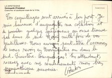 MODERN CARD Quimperle Costume and some sights of the Folklore City