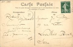 VINTAGE POSTCARD Roscoff the Beach of Rock Kroum