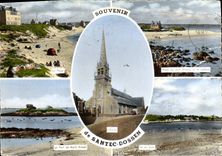 MODERN CARD To remember De Santec Dossen the Port of Roch Kroum