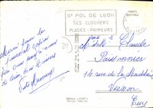 MODERN CARD To remember De Santec Dossen the Port of Roch Kroum