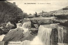 VINTAGE POSTCARD Holy Herbot the Cascade and the Mill