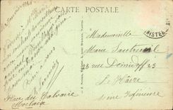 VINTAGE POSTCARD Morlaix the Church St Mathieu with the moonlight