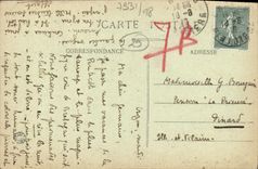 VINTAGE POSTCARD Morgat Cape of the Goat the visible Greek Temple has low tide