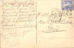 VINTAGE POSTCARD Morgat seen of the Pines of the Mountain