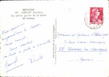 MODERN CARD Morgat small caves of the point of Rulianec