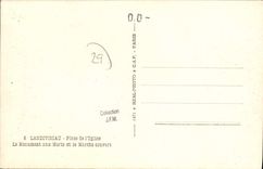 La POSTAL Landivisiau de la VENDIMIA coloca la iglesia la guerra conmemorativa y el mercado cubrió