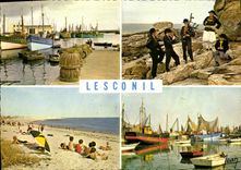 MODERN CARD Lesconil the Port costumes bigoudens Folklore