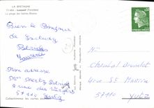 MODERN CARD Brittany Lesconil the Place of White Sands