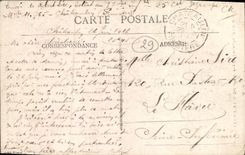 VINTAGE POSTCARD Chateaulin Martyrdom and Arc de Triomphe