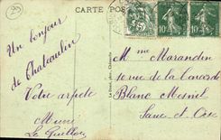 VINTAGE POSTCARD Chateaulin the Banine Mount