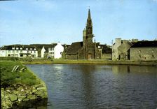 MODERN CARD the Camfrout Hospital the river of the Hospital and the Parish church